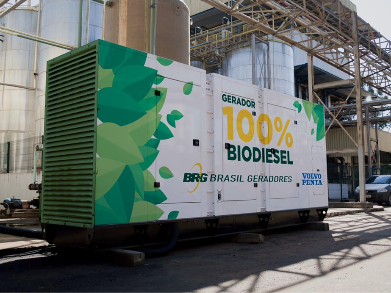 gerador para hotel movido a biodiesel